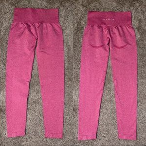 Bubble Gum Pink Contour Seamless Leggings